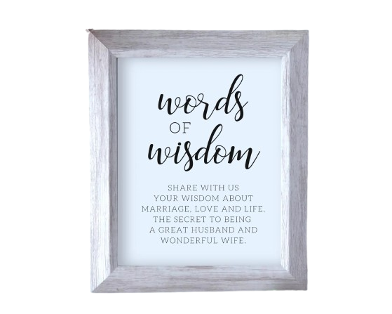 Words of wisdom